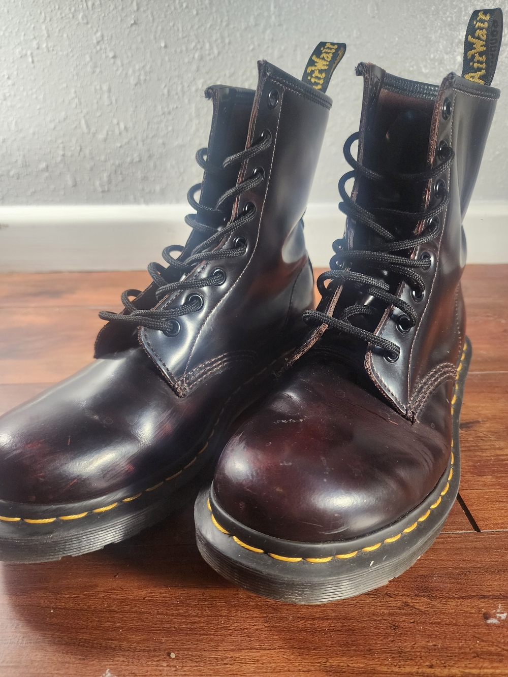 Dr. Martens 8-Eye Boot in Cherry Black